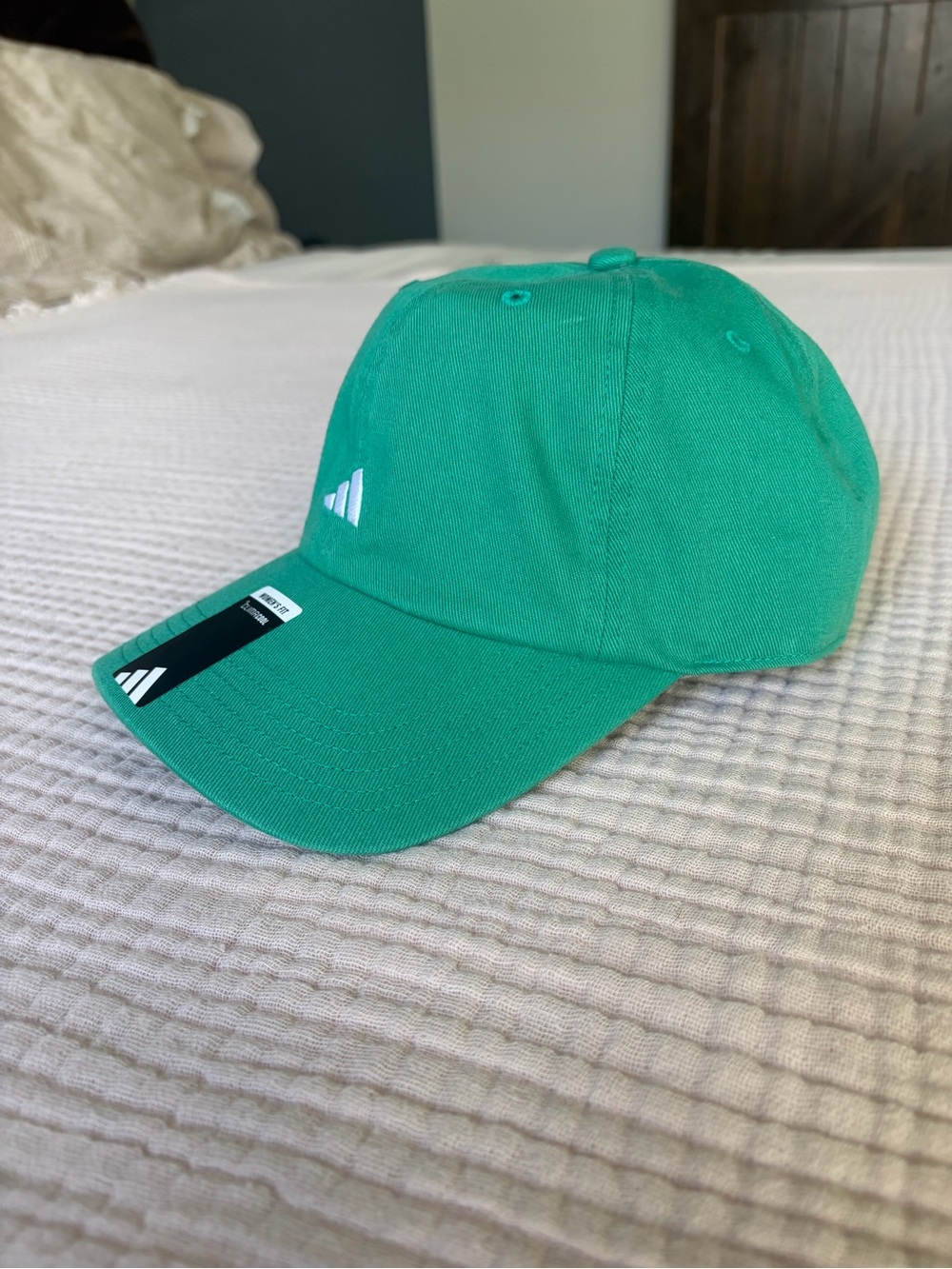 adidas ClimaCool Green Baseball Cap 100% Cotton Adjustable Strapback